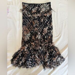 Diane von furstenburg vintage silk skirt
